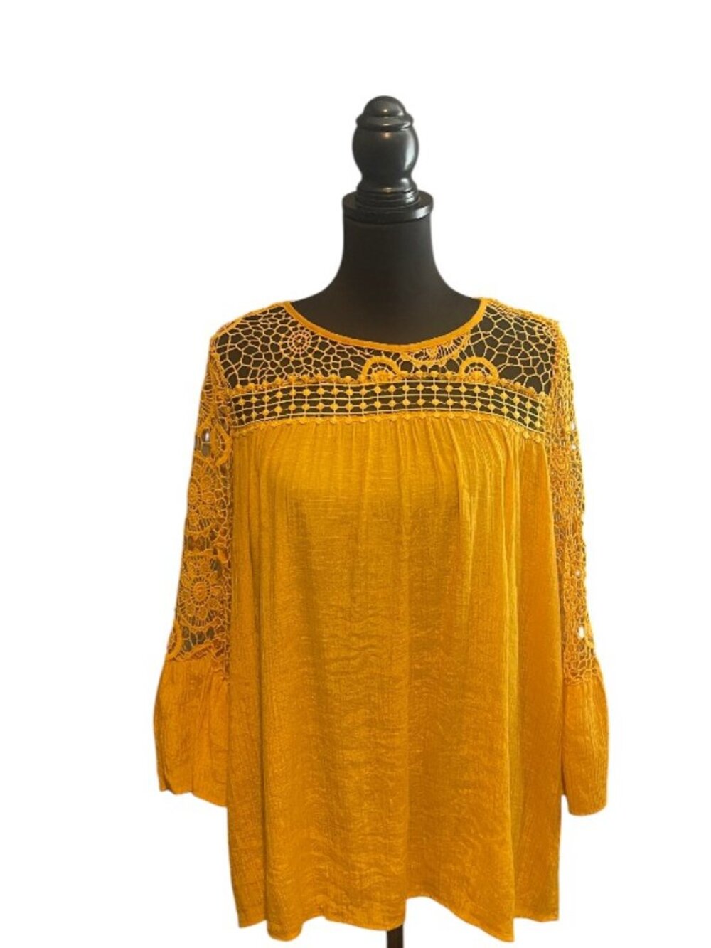 Romantic Bohemian Crochet Lace Blouse